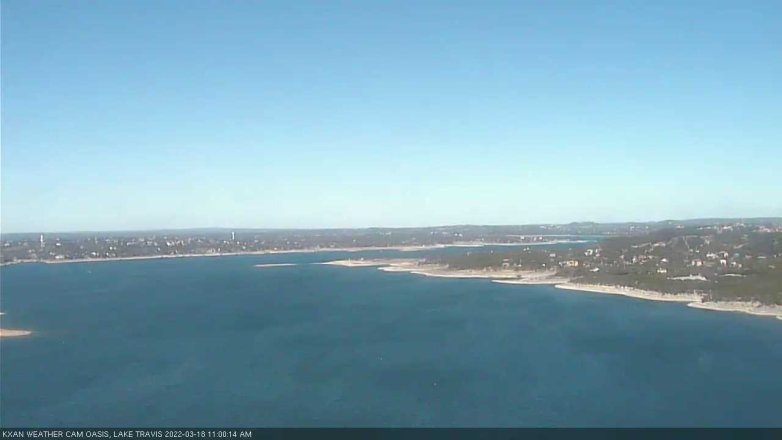 Lake Travis webcam, March 18, 2022 11:00 AM CT
