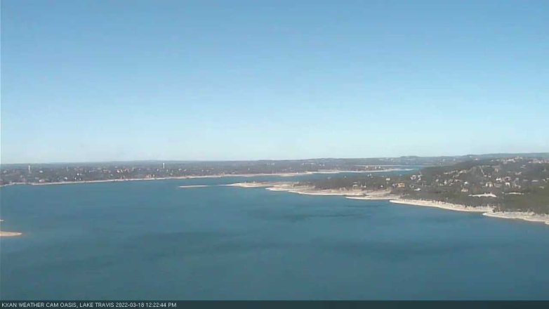 Lake Travis webcam, March 18, 2022 12:25 PM CT