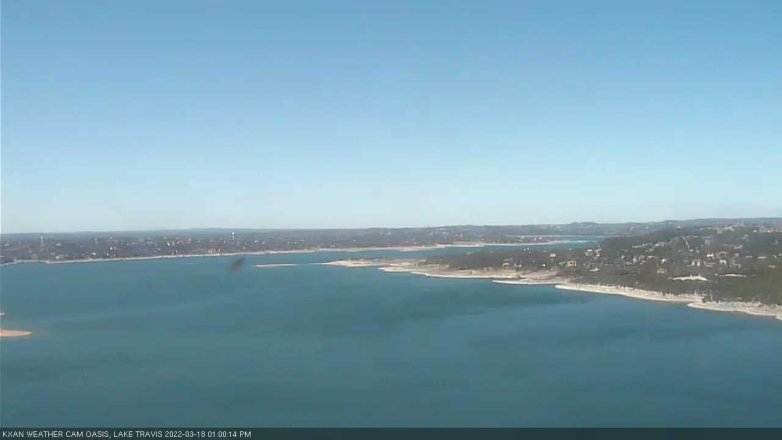Lake Travis webcam, March 18, 2022 1:00 PM CT