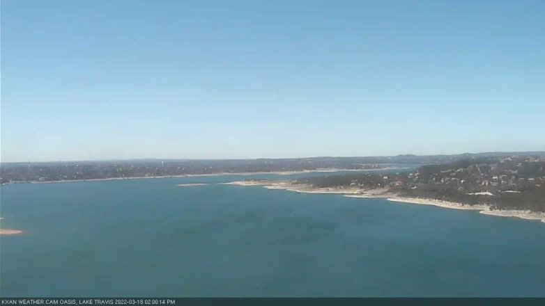 Lake Travis webcam, March 18, 2022 2:00 PM CT