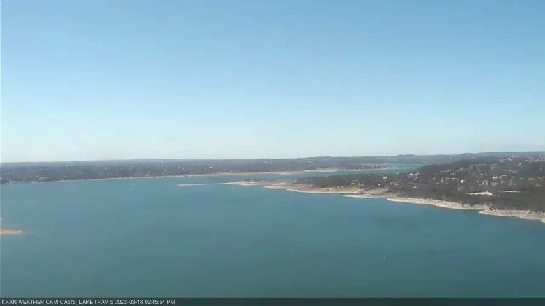 Lake Travis webcam, March 18, 2022 2:45 PM CT