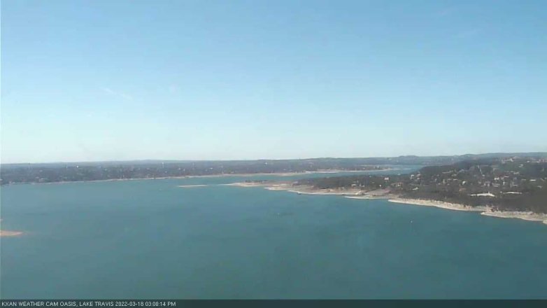 Lake Travis webcam, March 18, 2022 3:00 PM CT
