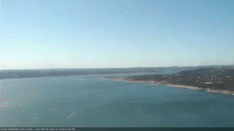 Lake Travis webcam, March 18, 2022 4:25 PM CT