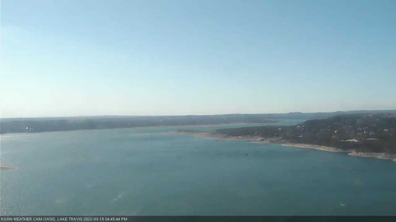 Lake Travis webcam, March 18, 2022 4:45 PM CT