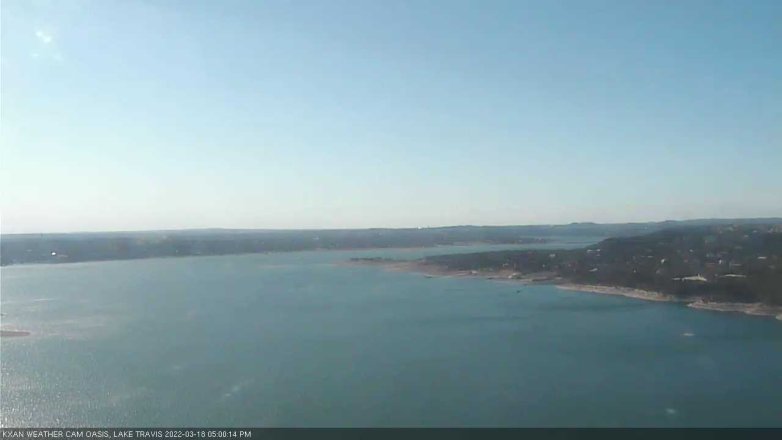 Lake Travis webcam, March 18, 2022 5:00 PM CT