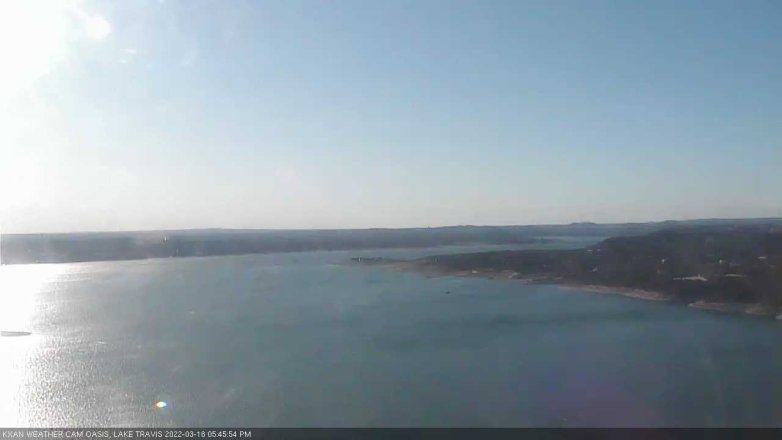 Lake Travis webcam, March 18, 2022 5:45 PM CT