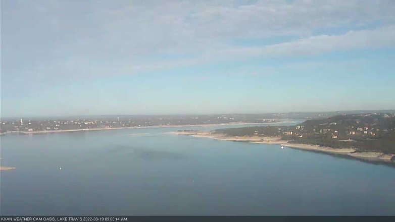 Lake Travis webcam, March 19, 2022 9:00 AM CT