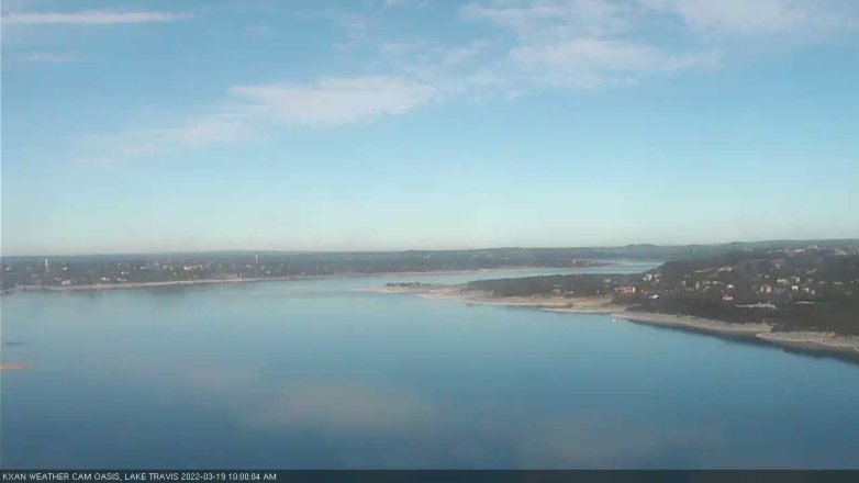 Lake Travis webcam, March 19, 2022 10:00 AM CT