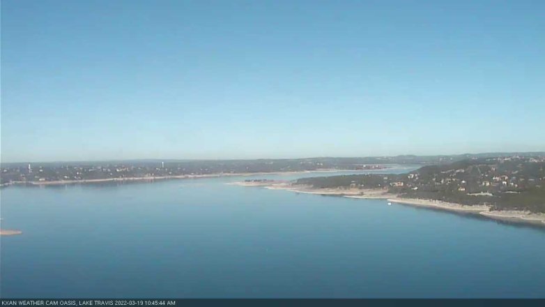 Lake Travis webcam, March 19, 2022 10:45 AM CT