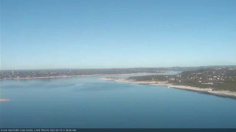 Lake Travis webcam, March 19, 2022 11:00 AM CT