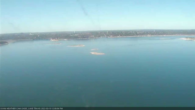 Lake Travis webcam, March 19, 2022 12:00 PM CT