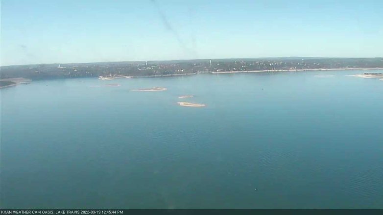 Lake Travis webcam, March 19, 2022 12:45 PM CT