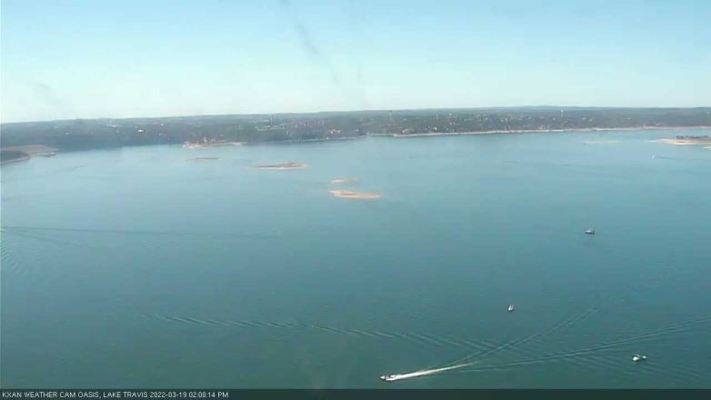 Lake Travis webcam, March 19, 2022 2:00 PM CT
