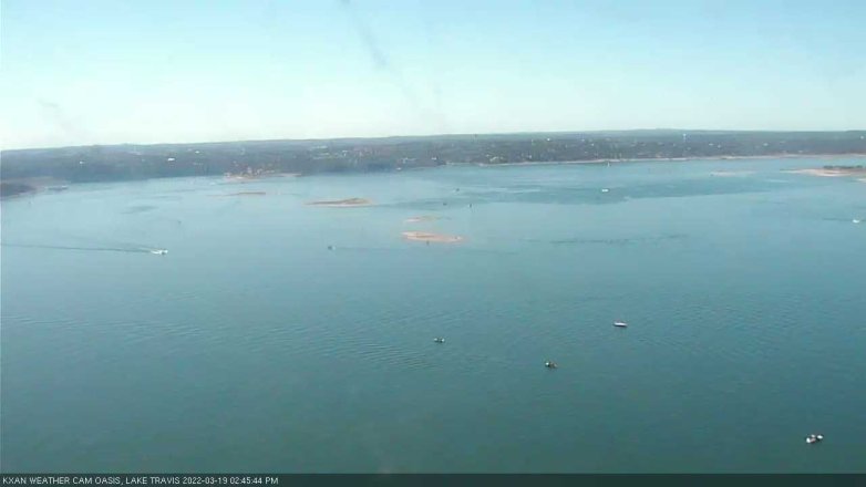 Lake Travis webcam, March 19, 2022 2:45 PM CT