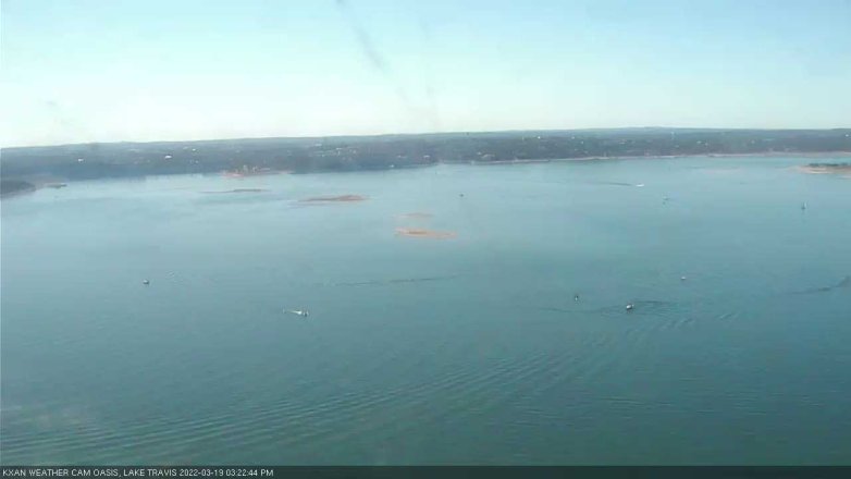 Lake Travis webcam, March 19, 2022 3:25 PM CT