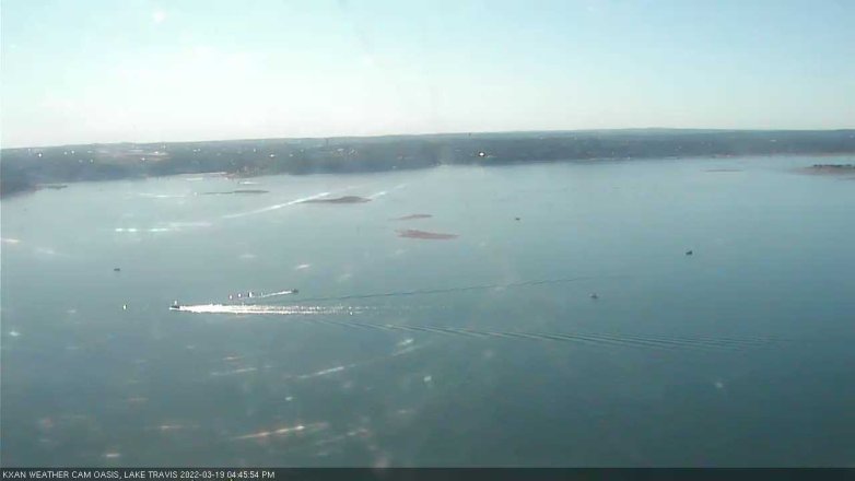 Lake Travis webcam, March 19, 2022 4:45 PM CT