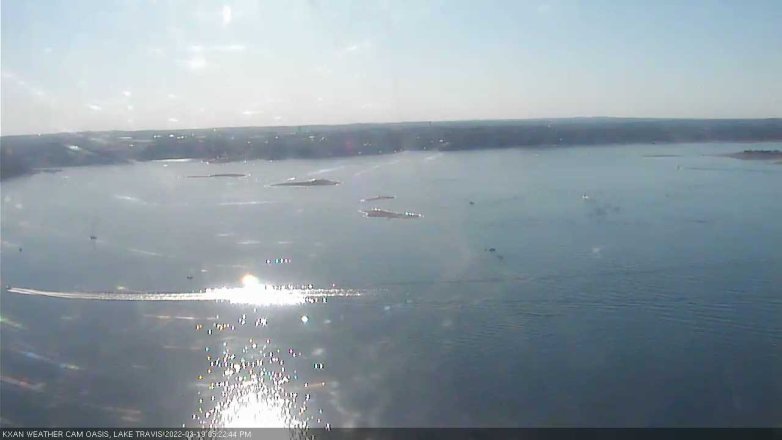 Lake Travis webcam, March 19, 2022 5:25 PM CT