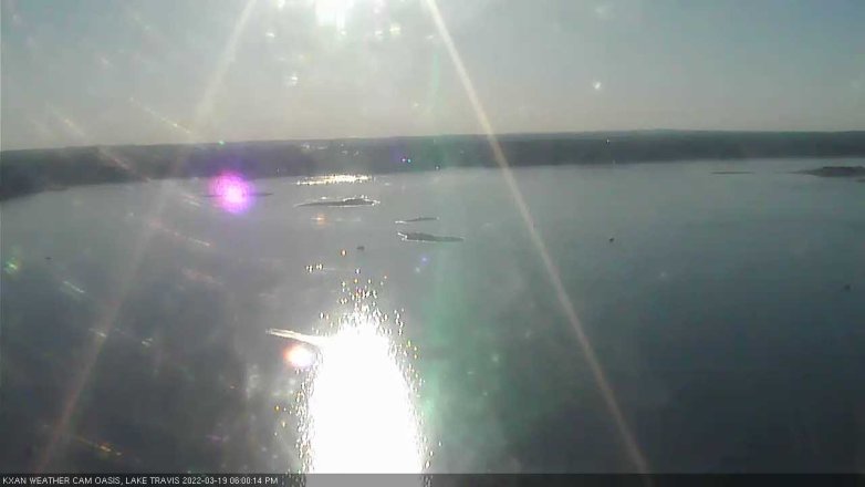 Lake Travis webcam, March 19, 2022 6:00 PM CT