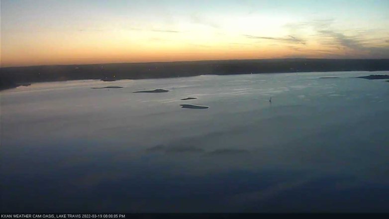Lake Travis webcam, March 19, 2022 8:00 PM CT
