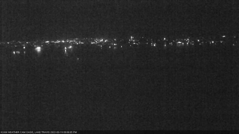 Lake Travis webcam, March 19, 2022 9:00 PM CT