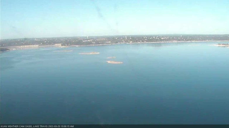 Lake Travis webcam, March 20, 2022 10:00 AM CT