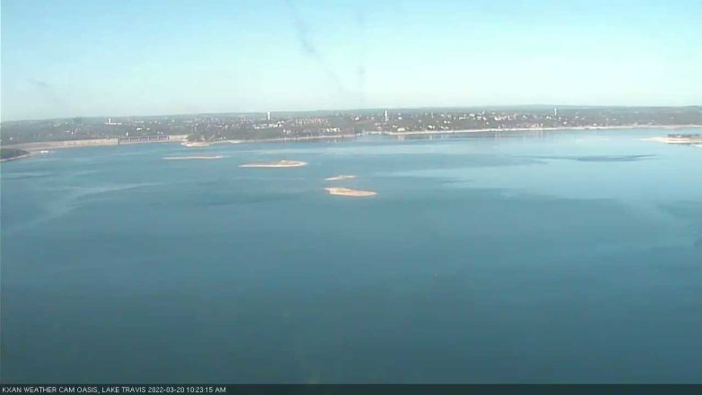 Lake Travis webcam, March 20, 2022 10:25 AM CT