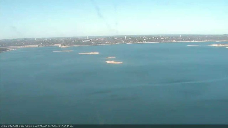 Lake Travis webcam, March 20, 2022 10:45 AM CT