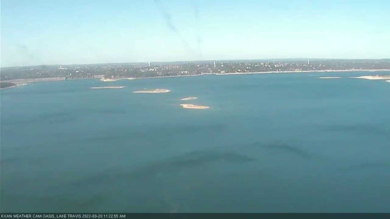 Lake Travis webcam, March 20, 2022 11:25 AM CT