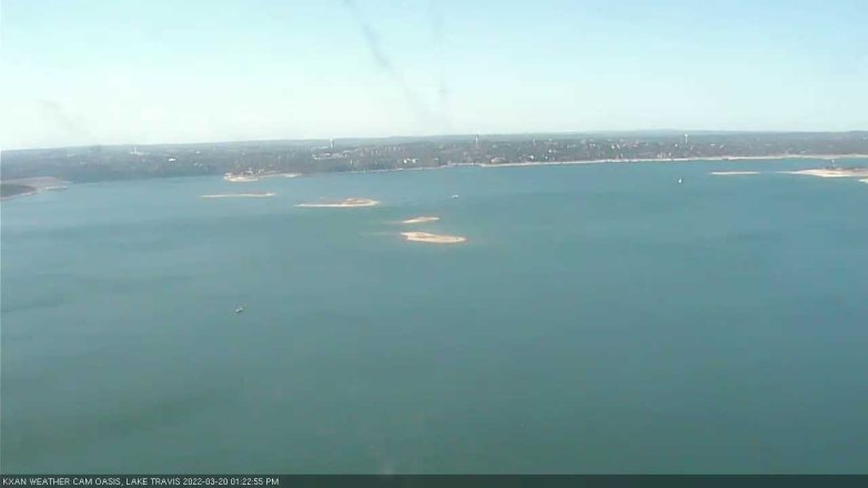 Lake Travis webcam, March 20, 2022 1:25 PM CT