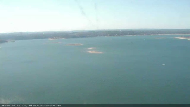 Lake Travis webcam, March 20, 2022 2:45 PM CT