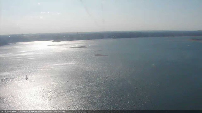 Lake Travis webcam, March 20, 2022 4:45 PM CT