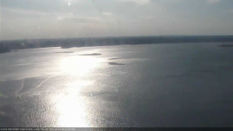 Lake Travis webcam, March 20, 2022 5:25 PM CT