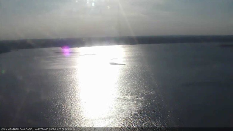 Lake Travis webcam, March 20, 2022 6:00 PM CT