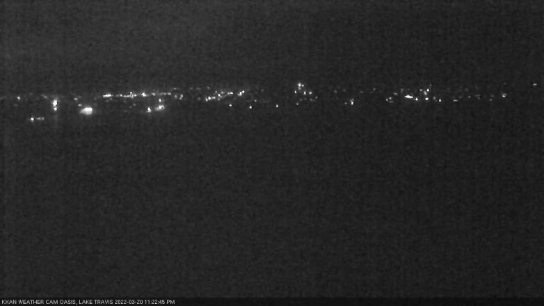 Lake Travis webcam, March 20, 2022 11:25 PM CT