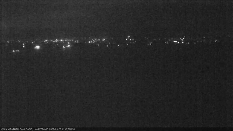 Lake Travis webcam, March 20, 2022 11:45 PM CT