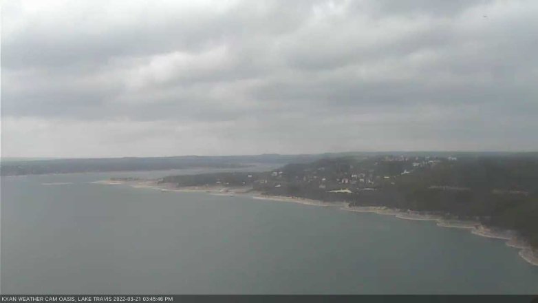 Lake Travis webcam, March 21, 2022 3:45 PM CT