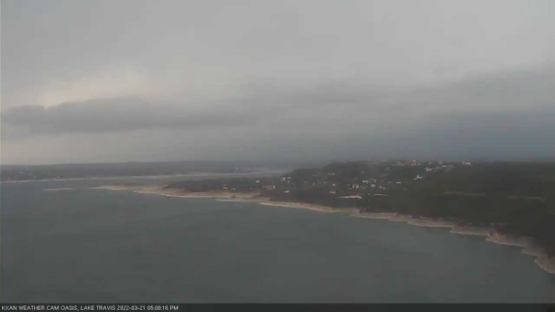 Lake Travis webcam, March 21, 2022 5:00 PM CT