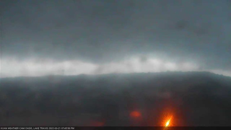 Lake Travis webcam, March 21, 2022 7:45 PM CT
