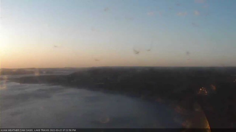 Lake Travis webcam, March 22, 2022 7:25 PM CT