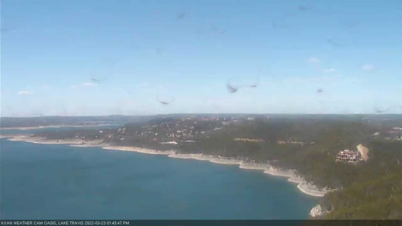 Lake Travis webcam, March 23, 2022 1:45 PM CT