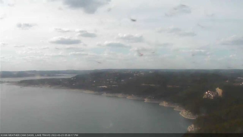 Lake Travis webcam, March 23, 2022 5:00 PM CT