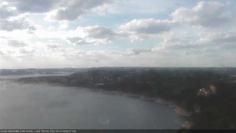 Lake Travis webcam, March 23, 2022 6:00 PM CT