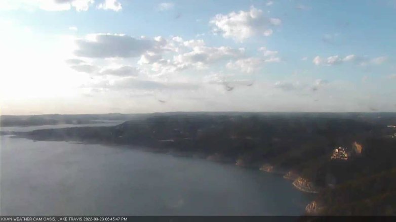 Lake Travis webcam, March 23, 2022 6:45 PM CT