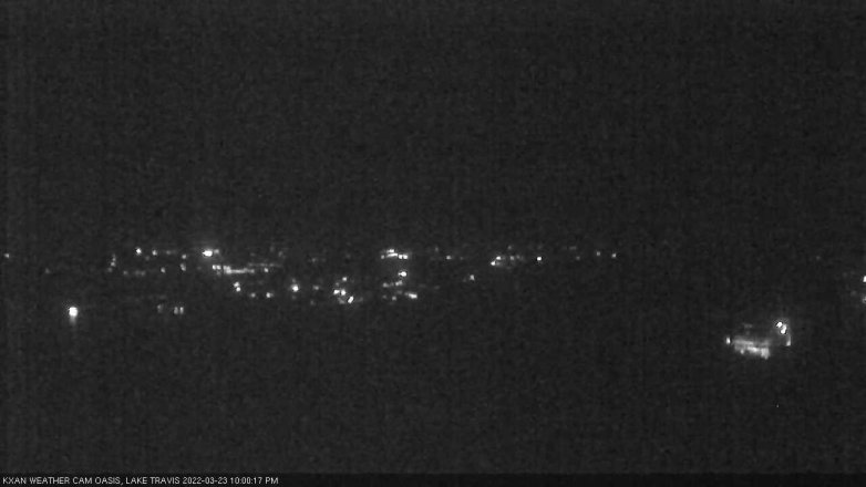 Lake Travis webcam, March 23, 2022 10:00 PM CT