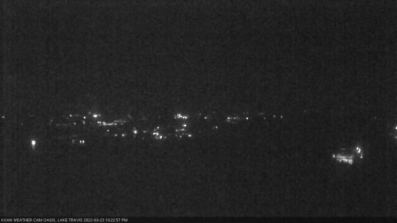 Lake Travis webcam, March 23, 2022 10:25 PM CT