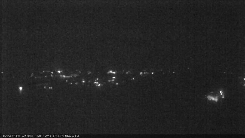 Lake Travis webcam, March 23, 2022 10:45 PM CT