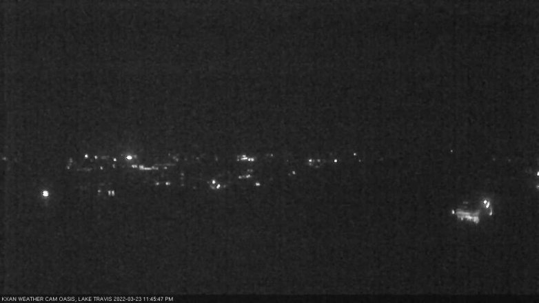 Lake Travis webcam, March 23, 2022 11:45 PM CT