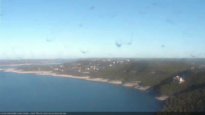 Lake Travis webcam, March 24, 2022 9:25 AM CT