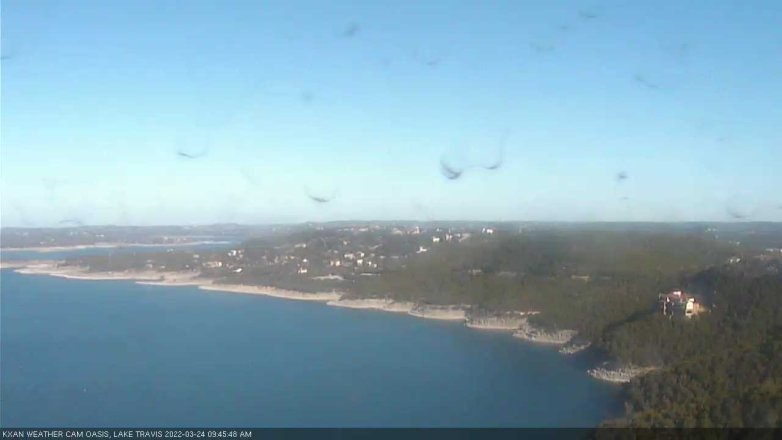 Lake Travis webcam, March 24, 2022 9:45 AM CT