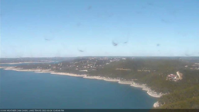 Lake Travis webcam, March 24, 2022 12:45 PM CT